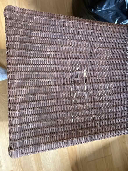 Photo of free Light blue wicker chair (Wimbledon Park SW19) #3