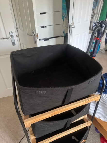 Photo of free 2 x Storage boxes and stand (Sheffield s17) #1