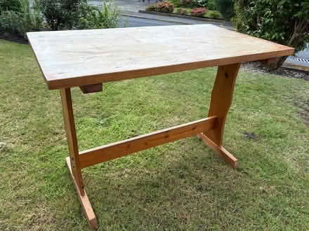 Photo of free Solid Pine wooden table (Lymm) #1