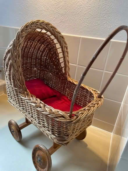 Photo of free Doll’s wicker pram (Wimbledon Park SW19) #1