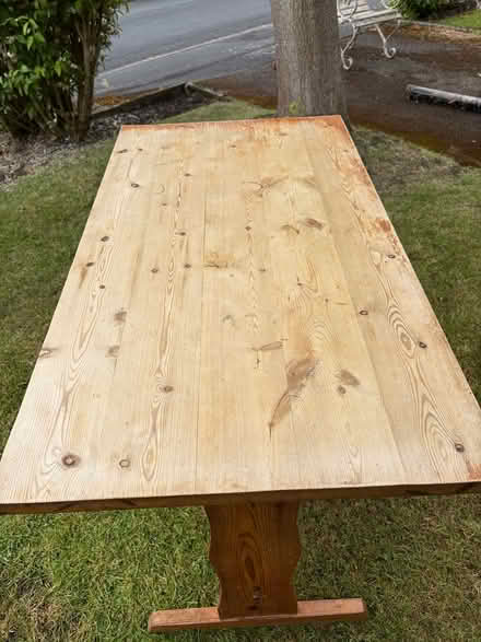 Photo of free Solid Pine wooden table (Lymm) #3