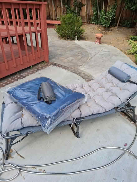 Photo of free Chaise lounge with extra pad/pillow (Snell and Santa Teresa) #1