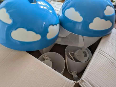 Photo of free Two IKEA cloud lampshades (Two Dales DE4) #1