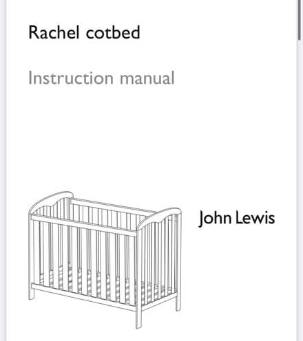 Photo of free John Lewis Rachel cot bed white (E2) #2
