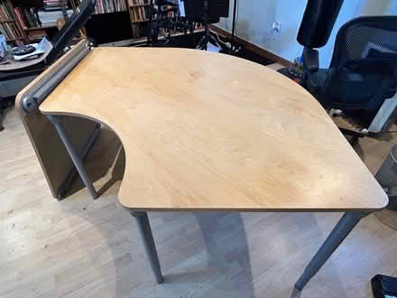 Photo of free Desk with return, adjustable legs, IKEA (Uley GL11) #2