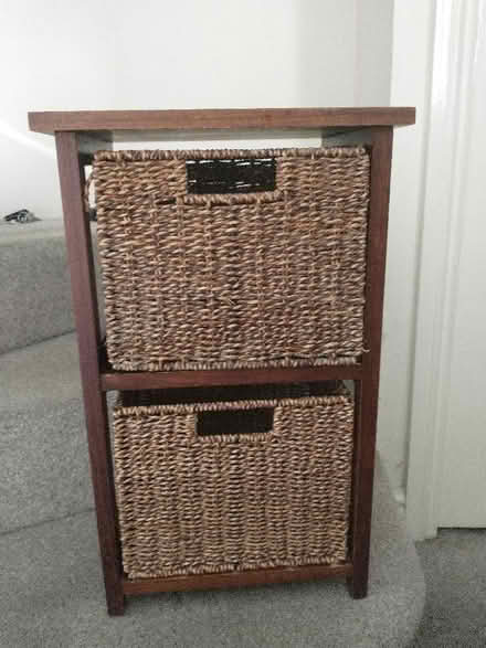 Photo of free Wicker and Wood storage unit (Rayleigh SS6) #1
