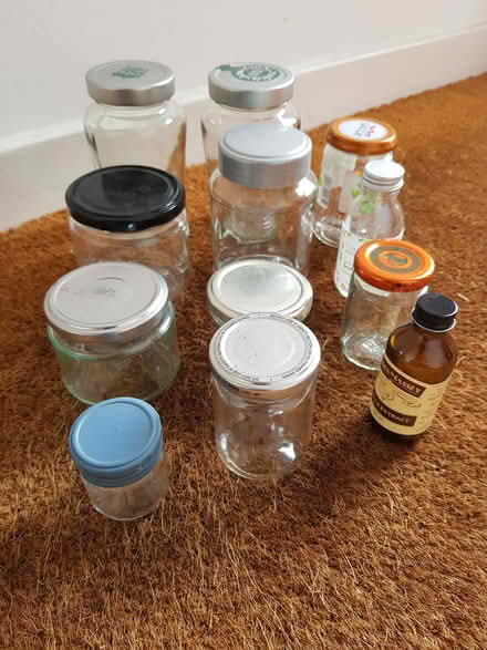 Photo of free 12 Glass Jars/Bottles With Lids (North Abingdon, OX14) #1