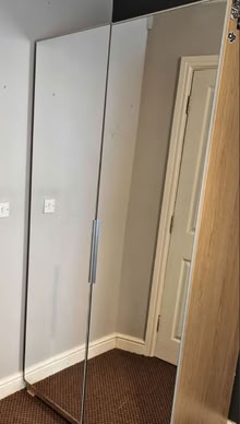 Photo of 2xDouble IKEA Mirrored Wardrobes (Wandsworth SW18) #1