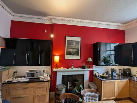 Photo of free Kitchen wall cabinets black high gloss (Bellevue EH7) #1