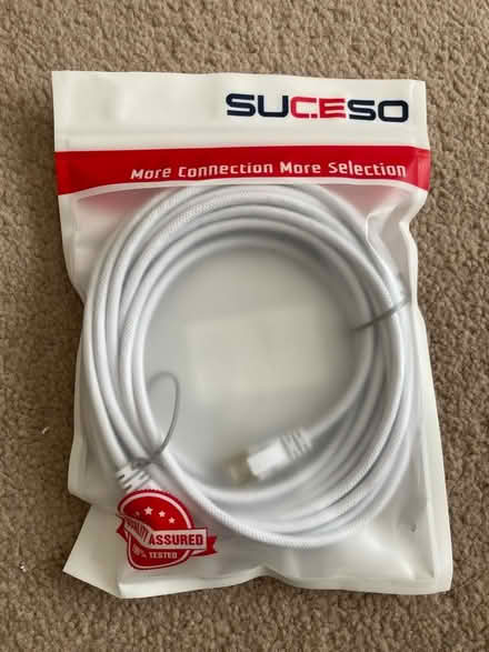 Photo of free SUCESO USB Ethernet Cable NEW (North Tonbridge TN10) #1