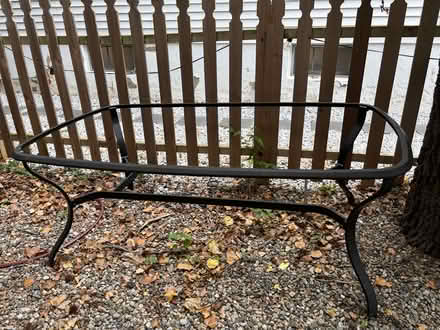 Photo of free Outdoor metal table (Cresskill) #1