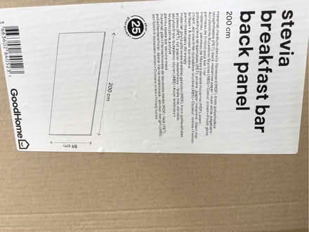 Photo of free B & Q Stevia Breakfast Bar Back Panel Cream (West Oxfordshire OX29) #1