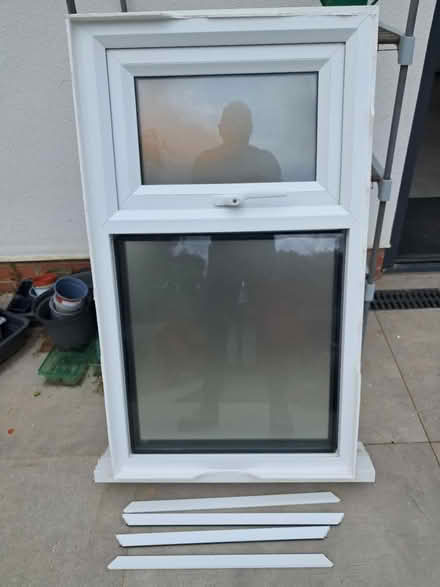 Photo of free uPVC window unit w/obscured glass (KT1 The Triangle) #2