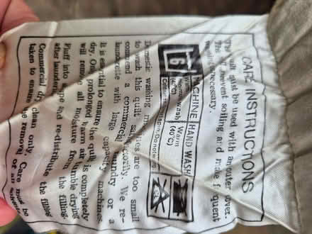 Photo of free Single quilt - 10.5 tog duck down/feather filling (Trumpington Ward CB2) #3