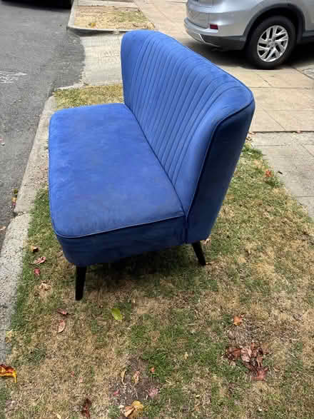 Photo of free Blue couch, dresser + bike chariot (Lower Dimond) #4
