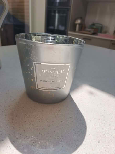 Photo of free Large Christmas candle - half remaining (Shepherds Bush W12) #1