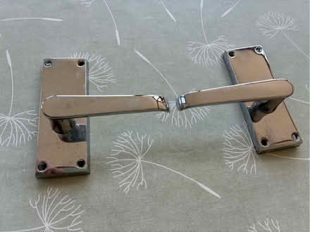 Photo of free Door handle set - polished chrome (Hook SO31) #1