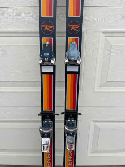 Photo of free Vintage Skis, Poles, Carry Bag (near the Cupertino Library) #1