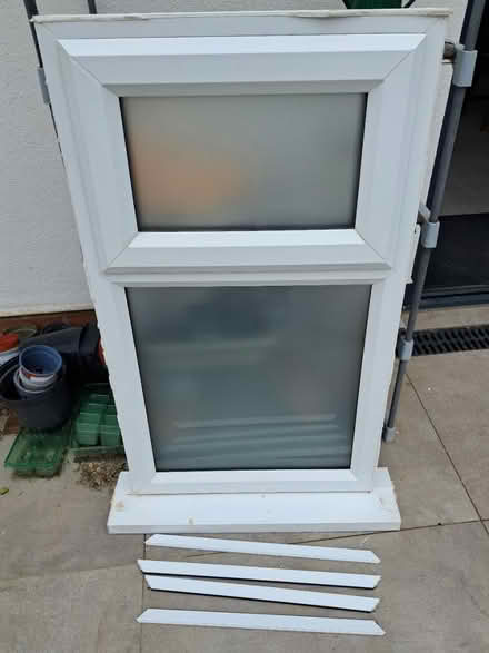 Photo of free uPVC window unit w/obscured glass (KT1 The Triangle) #1