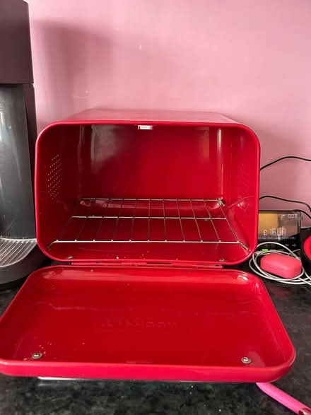Photo of free Typhoon red metal bread box (Epsom KT19) #2