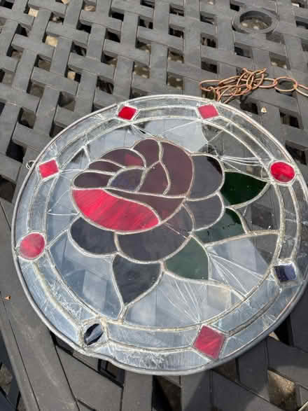 Photo of free Stain glass hanging rose (Swansea) #1