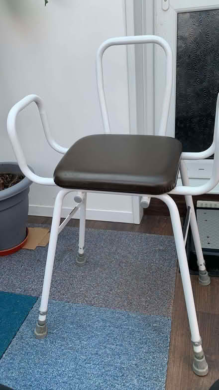 Photo of free Cefndy perching stool with sloping seat (elderly/disabled) (Enfield EN1) #1