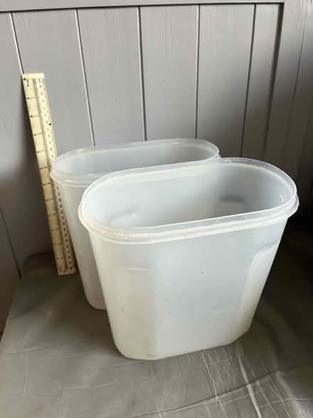 Photo of free 2 Plastic Tubs (Fareham Titchfield Common PO14) #1
