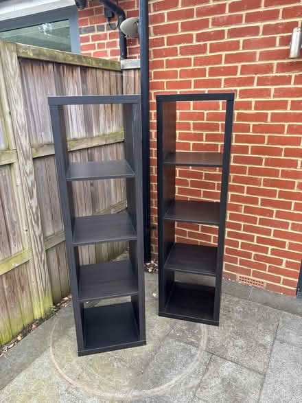 Photo of free 2x IKEA Kallax 1x4 shelves (Putney SW15) #1