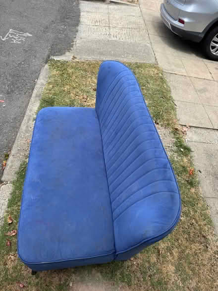 Photo of free Blue couch, dresser + bike chariot (Lower Dimond) #3