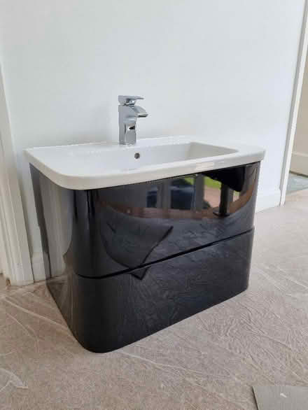 Photo of free Wall Hung Vanity Unit Black (PL20) #1