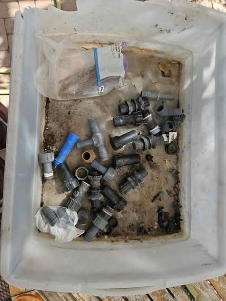 Photo of free Irrigation parts and pots (12th and Griegos) #1