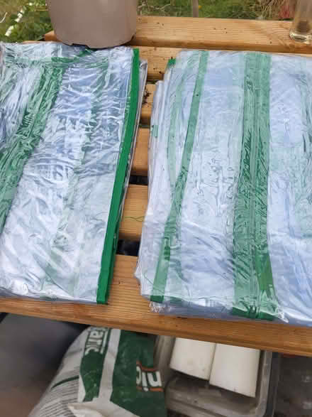 Photo of free Plastic greenhouse cover x2 (Burton-in-Kendal LA6) #1
