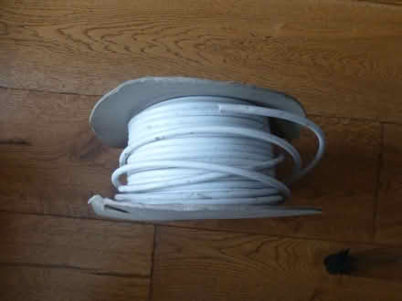 Photo of free Part reel of white aerial cable (Chiswell Green AL2) #1