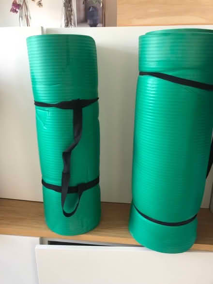 Photo of free 2 green sponge exercise matts (BA2) #1