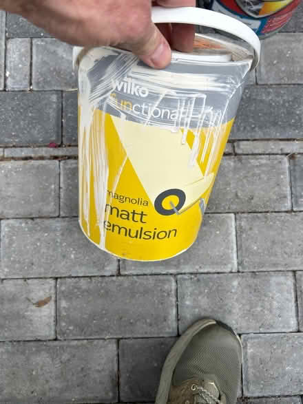 Photo of free 2x 5l almost full paint pots (Charminster) #2