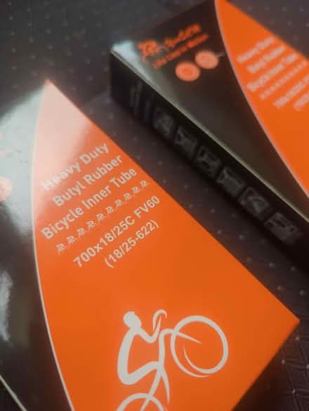 Photo of free 700 x 18C to 25C bike tire tubes (Wells Prkway and Gumwood Dr) #1