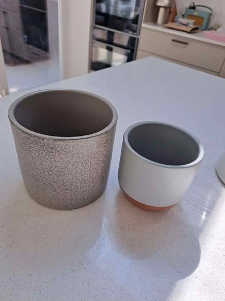 Photo of free Two small indoor plant pots (Shepherds Bush W12) #1