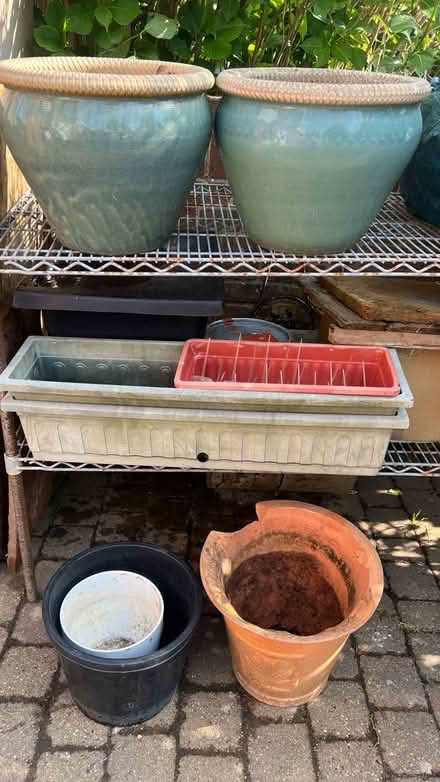 Photo of free Assorted Garden Pots (BN3 5SB) #2