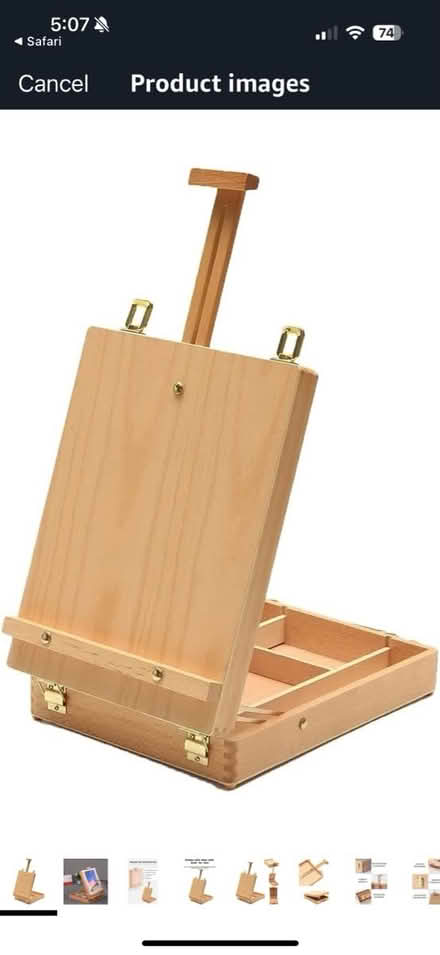 Photo of free Adjustable Table Top Wood Box Easel (Finch and Warden) #1