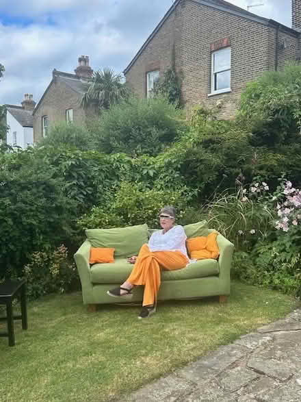 Photo of free Velvet sofa (SE21 (West Dulwich)) #2