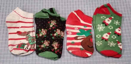 Photo of free 4 Pairs of Assorted Christmas Women's or Girl's Socks #1