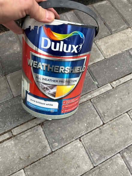 Photo of free 2x 5l almost full paint pots (Charminster) #1