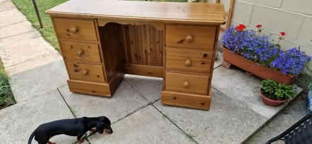 Photo of free Pine desk/dressing table (TA6 6DN) #1
