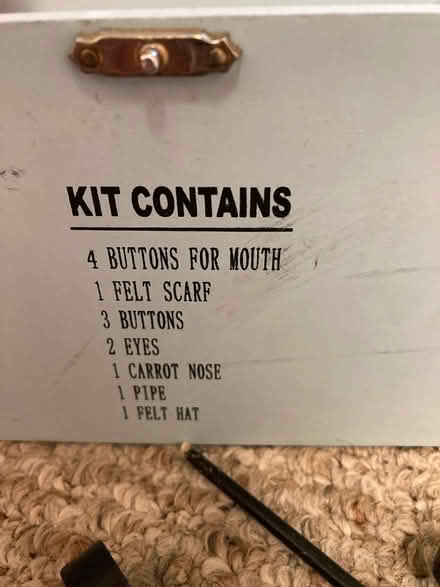 Photo of free Snowman kit (Waltham ma) #3