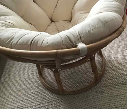 Photo of free Large Papasan bamboo chair (N19 Archway) #2