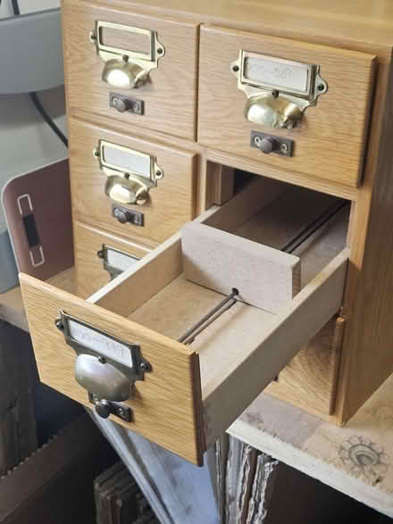 Photo of free Index card cabinet solid wood (Neston near Station CH64) #2