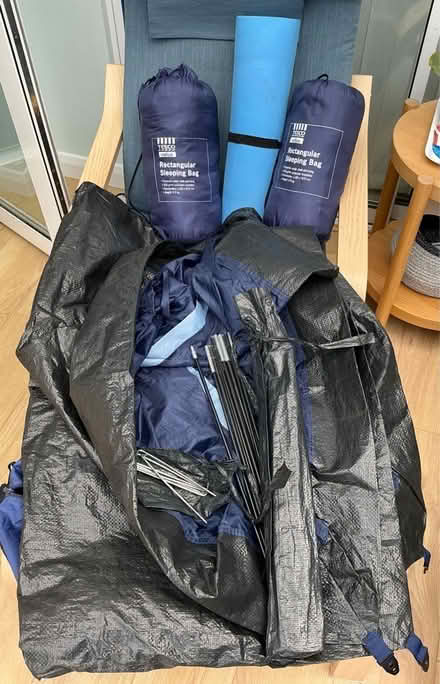 Photo of free Tent, sleeping bags and soft mat in a bag. (Beaconsfield HP9) #2
