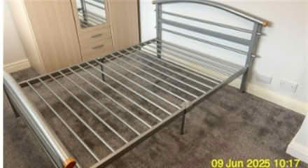 Photo of free Double bed frame (LS16 Ireland wood) #1