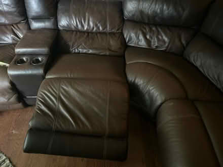 Photo of free READ DESCRIPTION*Leather Couch (Chantilly, Bull Run) #3