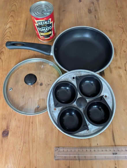 Photo of free Frying Pan with Egg Poacher Insert (Mold CH7) #1